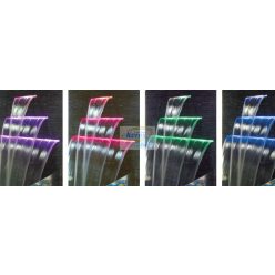 Vízkés színes LED világítással 90 CM-ES
