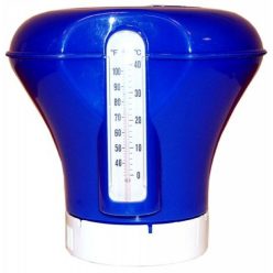 ÚSZÓ VEGYSZERADAGOLÓ 200 G-OS TABLETTÁHOZ HŐMÉRŐVEL